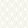 Picture of Rion Yellow Trellis Wallpaper