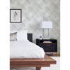 Picture of Zag Grey Modern Plaid Wallpaper