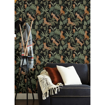Show details for Midnight Jhalana Peel and Stick Wallpaper