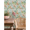 Picture of Teal Lime Jhalana Peel and Stick Wallpaper