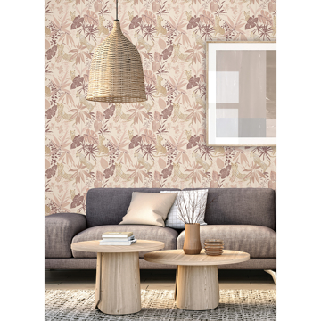 Show details for Rose Jhalana Peel and Stick Wallpaper