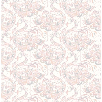 Picture of Pink Flamingo Peel and Stick Wallpaper