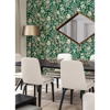 Picture of Green Willa Flower Peel and Stick Wallpaper