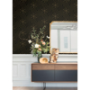 Picture of Black Ramsey Geometric Peel and Stick Wallpaper