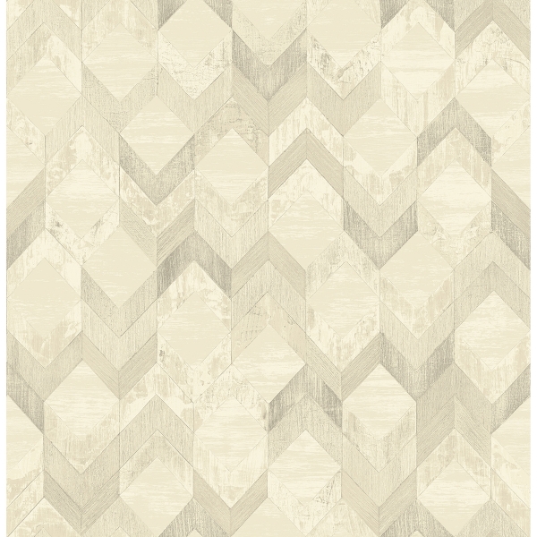 RZS4529 - Gold Greer Chevron Peel and Stick Wallpaper - by NuWallpaper