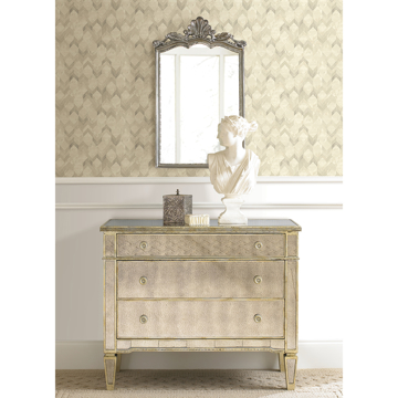 Show details for Gold Greer Chevron Peel and Stick Wallpaper