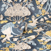 Picture of Fae Navy Woodland Wallpaper
