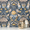 Picture of Fae Navy Woodland Wallpaper