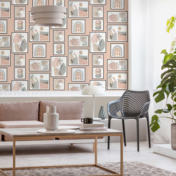 Show details for Krasner Pink Gallery Wallpaper