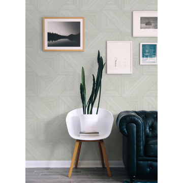 Show details for Cream Weser Geometric Geometric Peel and Stick Wallpaper