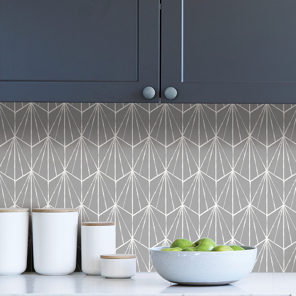 NUS4377 Grey Dorset Peel and Stick Wallpaper by NuWallpaper