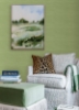 Picture of Citrus Green Classic Faux Grasscloth Peel and Stick Wallpaper