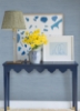 Picture of Mineral Blue Classic Faux Grasscloth Peel and Stick Wallpaper