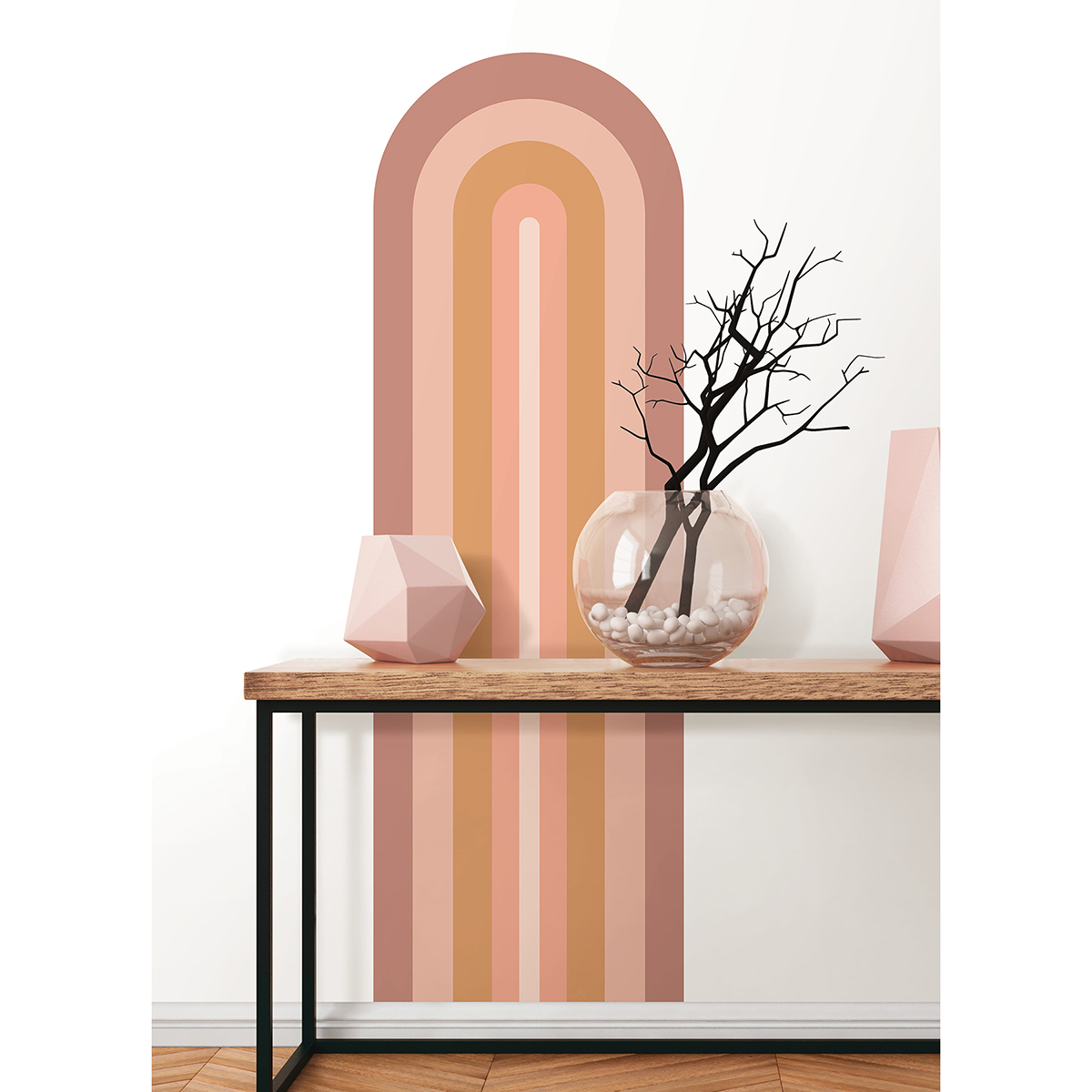 DWPK4565 Neutral Retro Raimbow Archway Wall Decals by WallPops