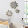 Picture of Theron Gold Prong Set of 3 Wall Mirror