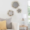 Picture of Theron Gold Prong Set of 3 Wall Mirror