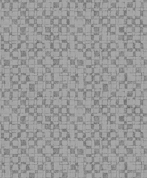 Picture of Sarni Silver Grid Wallpaper