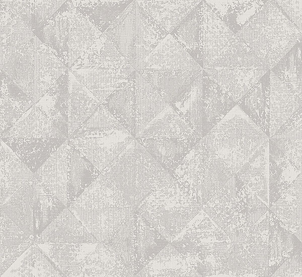 Picture of Demir Grey Distressed Geometric Wallpaper
