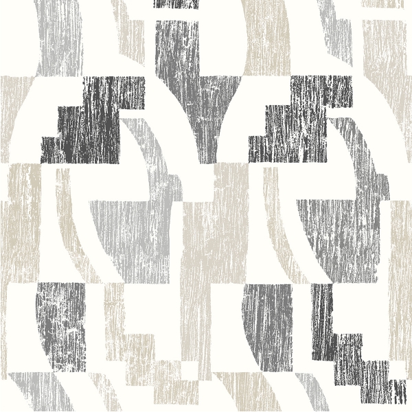 Picture of Taupe Multi Lenny Geometric Peel and Stick Wallpaper