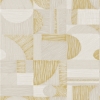 Picture of Gold Margo Geometric Peel and Stick Wallpaper