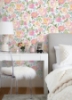 Picture of Pink Gracelyn Flower Peel and Stick Wallpaper