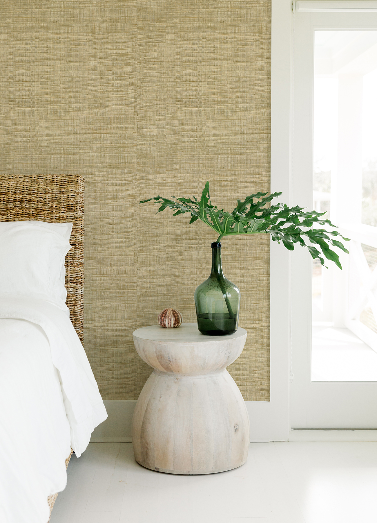 292388014 Cheng Wheat Woven Grasscloth Wallpaper by AStreet Prints