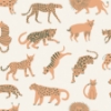 Picture of Tangerine Kitty Kitty Novelty Peel and Stick Wallpaper