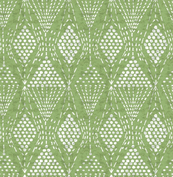 Picture of Grady Green Dotted Geometric Wallpaper