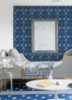 Picture of Grady Blue Dotted Geometric Wallpaper