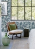 Picture of Jana Teal Jacobean Wallpaper