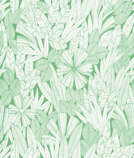 Picture of Bannon Green Leaves Wallpaper