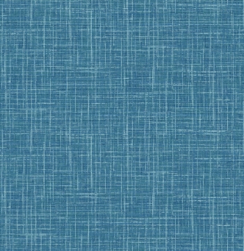 Picture of Emerson Teal Faux Linen Wallpaper