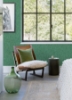 Picture of Emerson Green Faux Linen Wallpaper