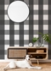 Picture of Charcoal Buffalo Plaid Plaid Peel and Stick Wallpaper