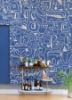 Picture of Bushwick BKLYN Blue Wall Mural