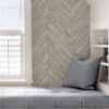 Picture of Wildwood Ash Chevron Peel and Stick Wallpaper