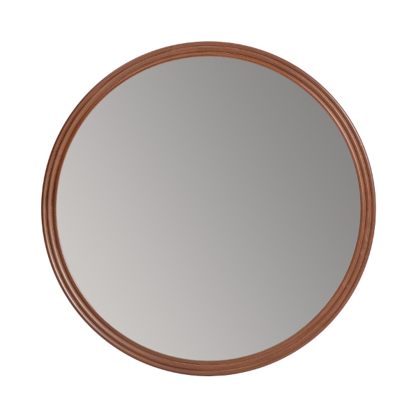 Picture of Decorative 30in Brown Round Carved 30-in Mirror