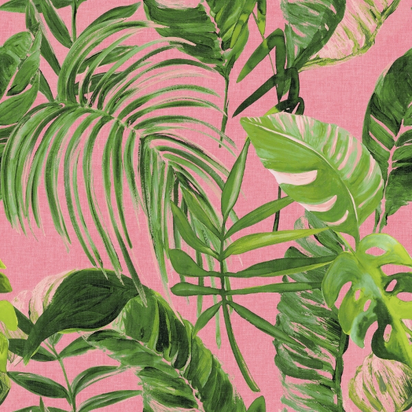 Picture of Grover Pink Palmera Wallpaper