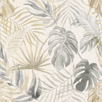 Picture of Lana Light Grey Tropica Wallpaper