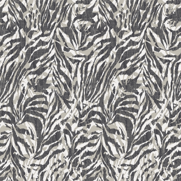 Picture of Davy Charcoal Zebra Wallpaper