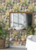Picture of Janis Mustard Floral Riot Wallpaper