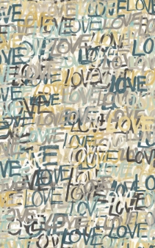 Picture of Indio Neutral Love Scribble Wallpaper