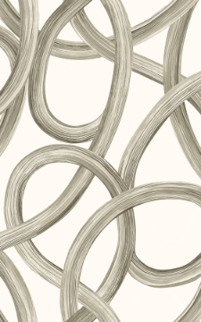 Picture of Calix White Twisted Geo Wallpaper