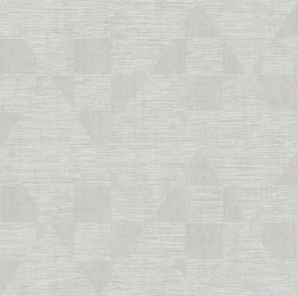 Picture of Wegener Silver Geometric Wallpaper