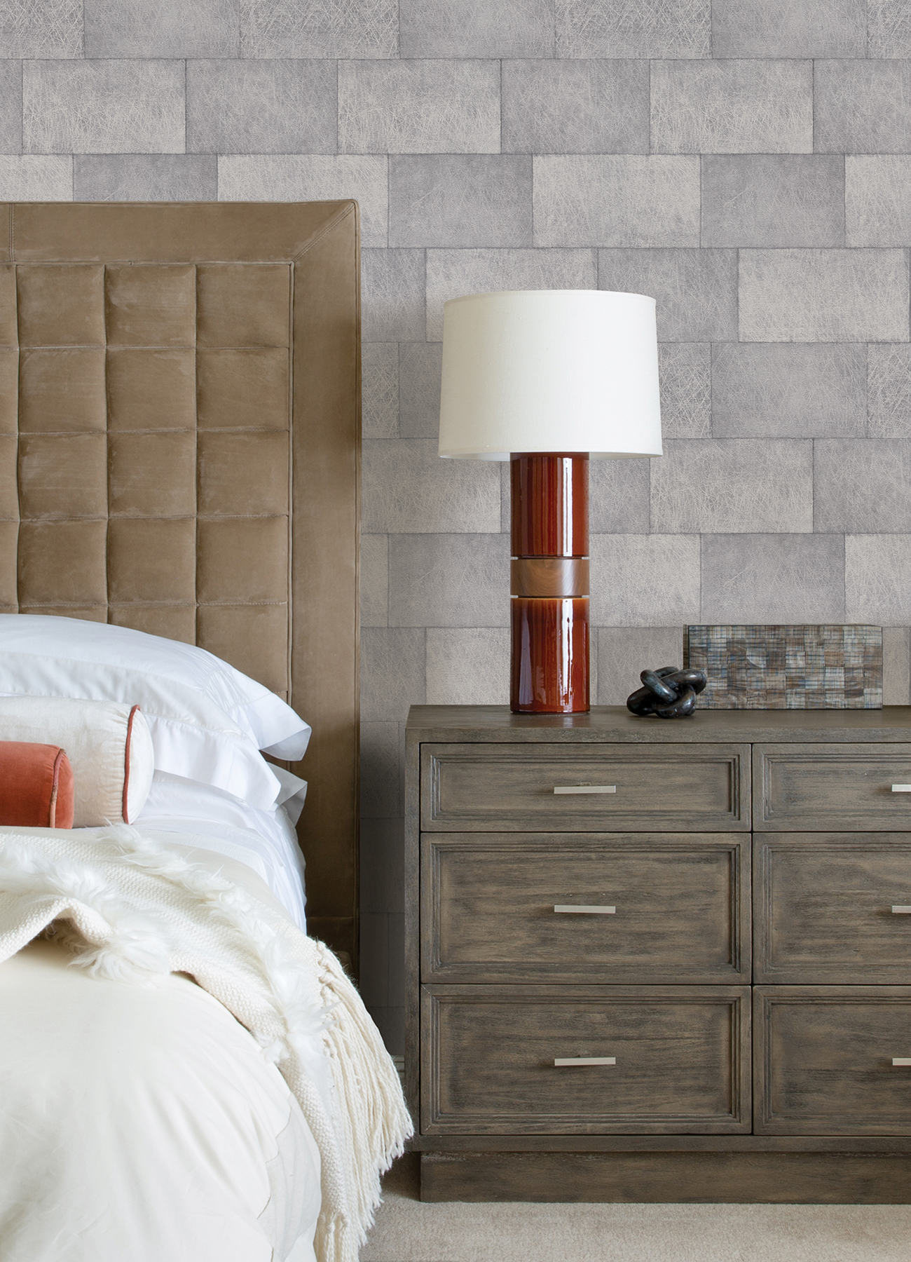 4082382011 Lyell Light Grey Stone Wallpaper by Advantage