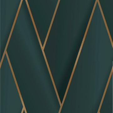 Picture of Manfred Teal Modern Herringbone Wallpaper