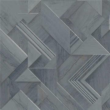 Picture of Cassian Denim Wood Geometric Wallpaper