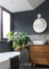 Picture of Sutton Charcoal Textured Geometric Wallpaper