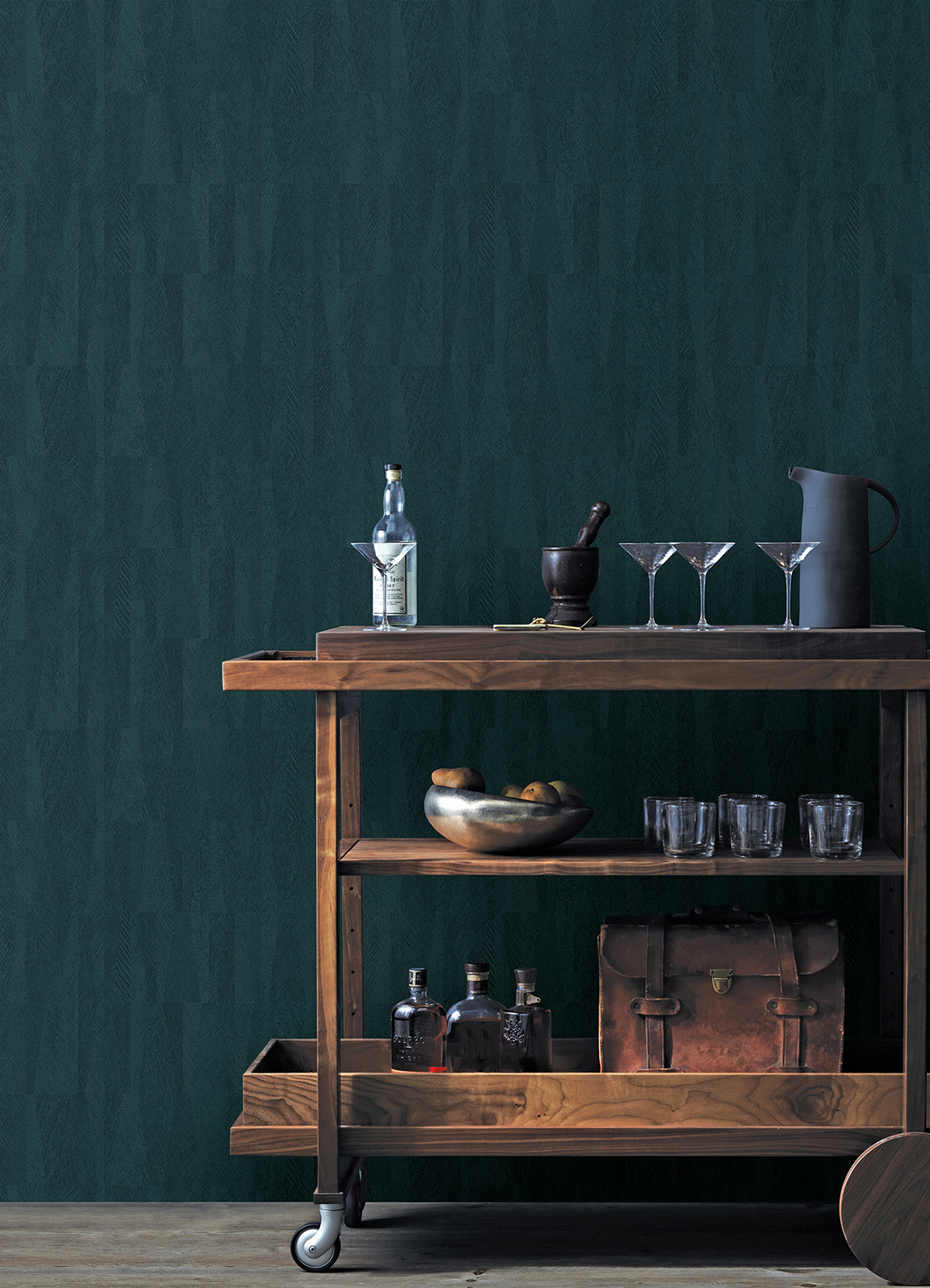 4041418934 Sutton Teal Textured Geometric Wallpaper by Advantage