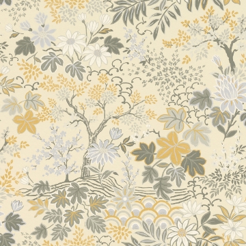 Picture of Vesper Eggshell Forest Floral Wallpaper